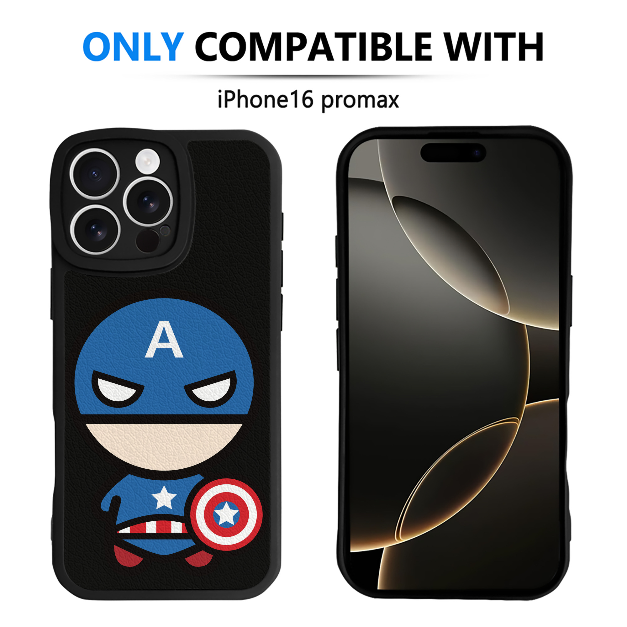 （画像用） アベンジャーズ The Avengers 【iPhone 16シリーズ対応】シリコンスマホケース（レザー調） 材質：シリコン